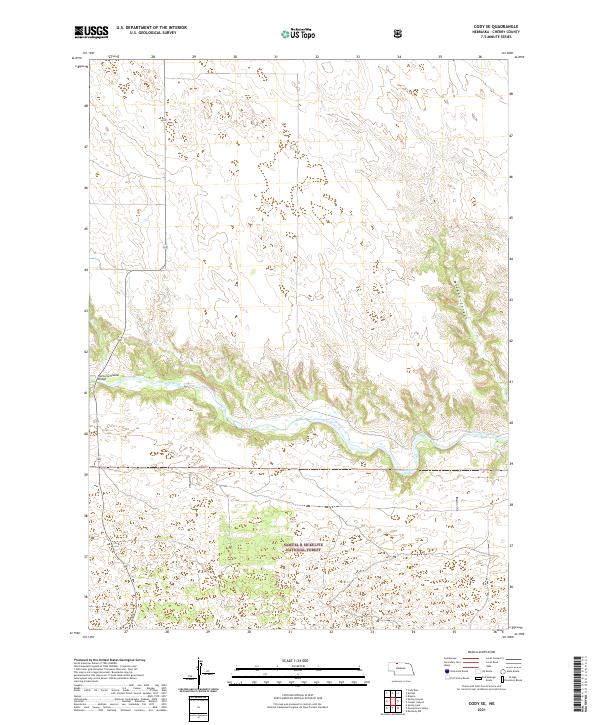 USGS Topographic Map – Cody SE