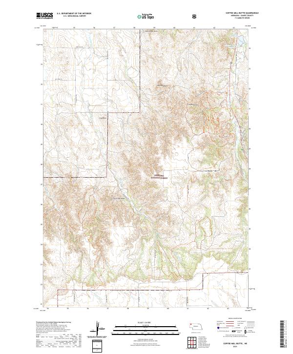 USGS Topographic Map – Coffee Mill Butte