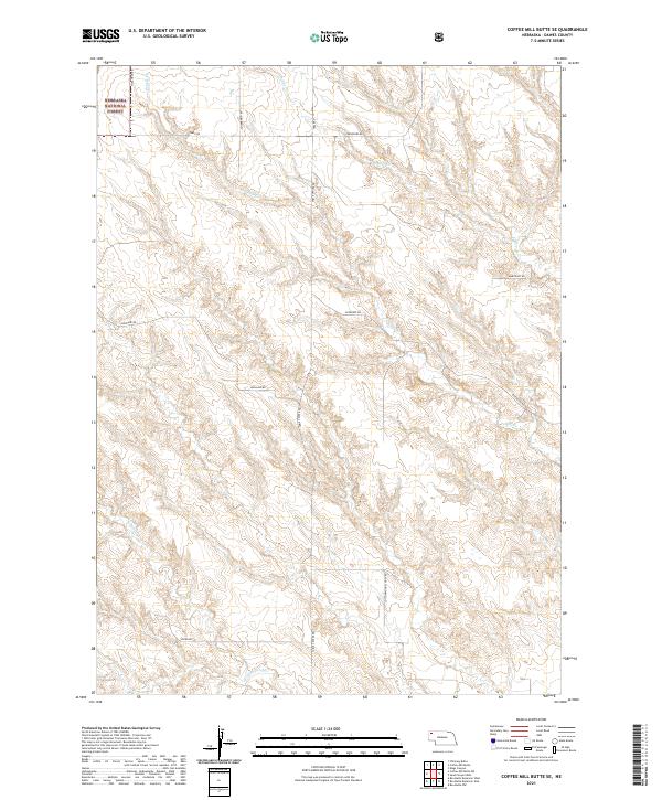 USGS Topographic Map – Coffee Mill Butte SE