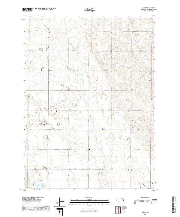USGS Topographic Map – Colon