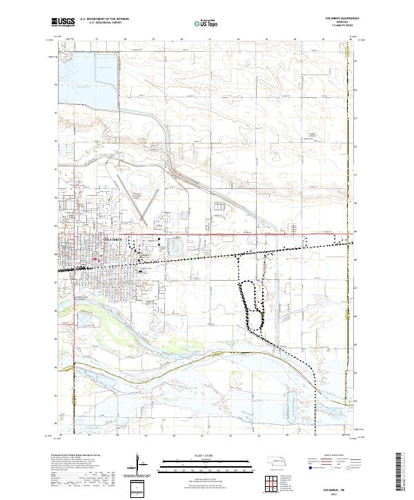 USGS Topographic Map – Columbus