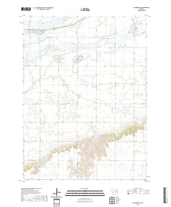 USGS Topographic Map – Columbus SW