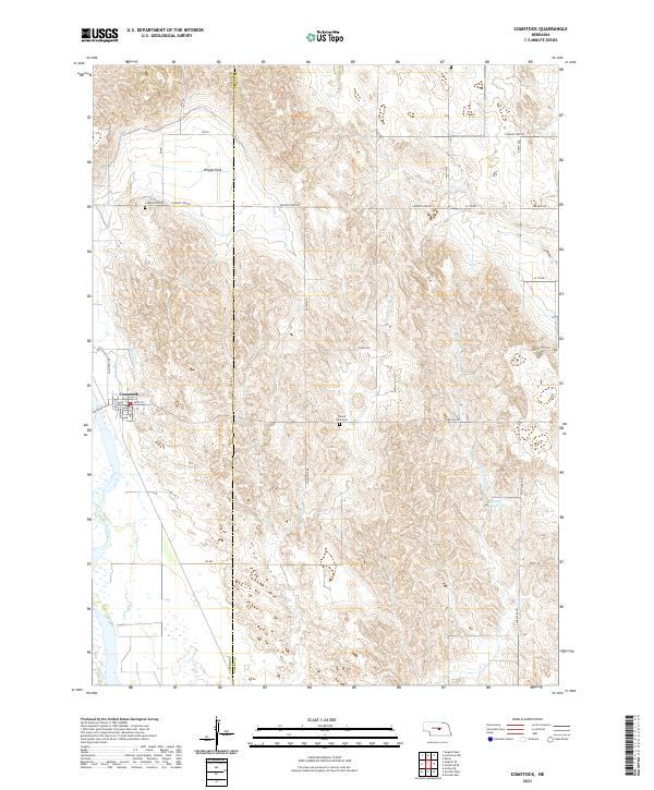 USGS Topographic Map – Comstock