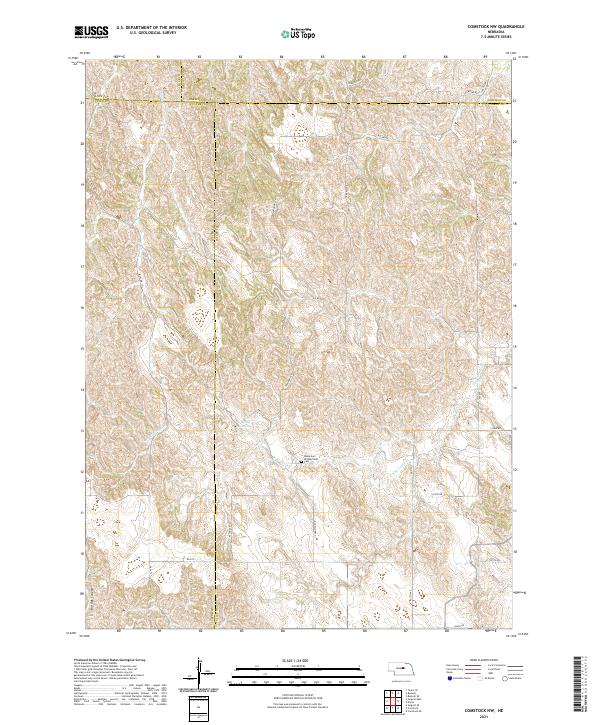 USGS Topographic Map – Comstock NW