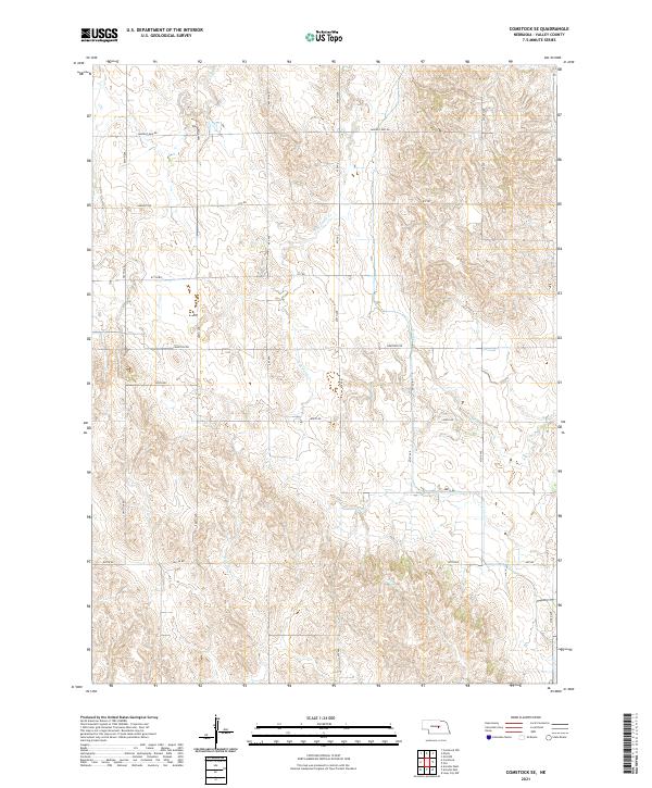 USGS Topographic Map – Comstock SE