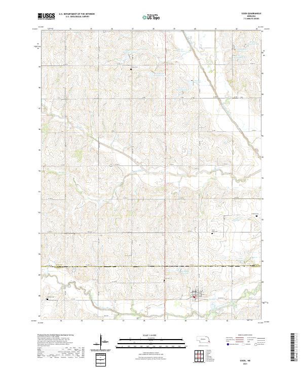 USGS Topographic Map – Cook