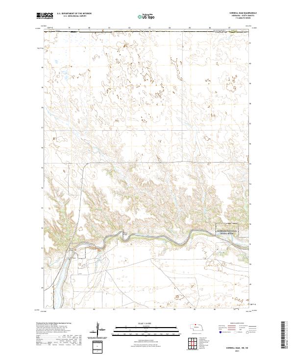 USGS Topographic Map – Cornell Dam