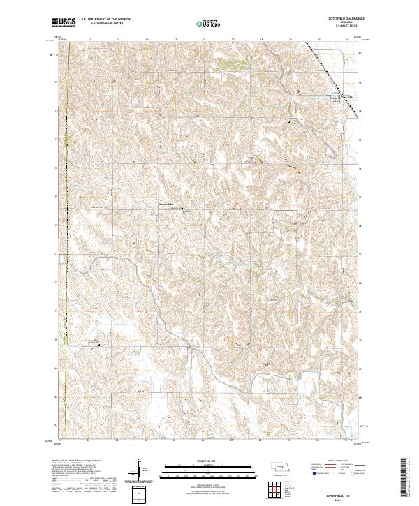 USGS Topographic Map – Cotesfield