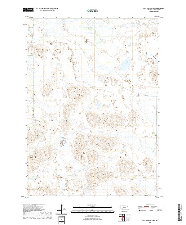 USGS Topographic Map – Cottonwood Lake