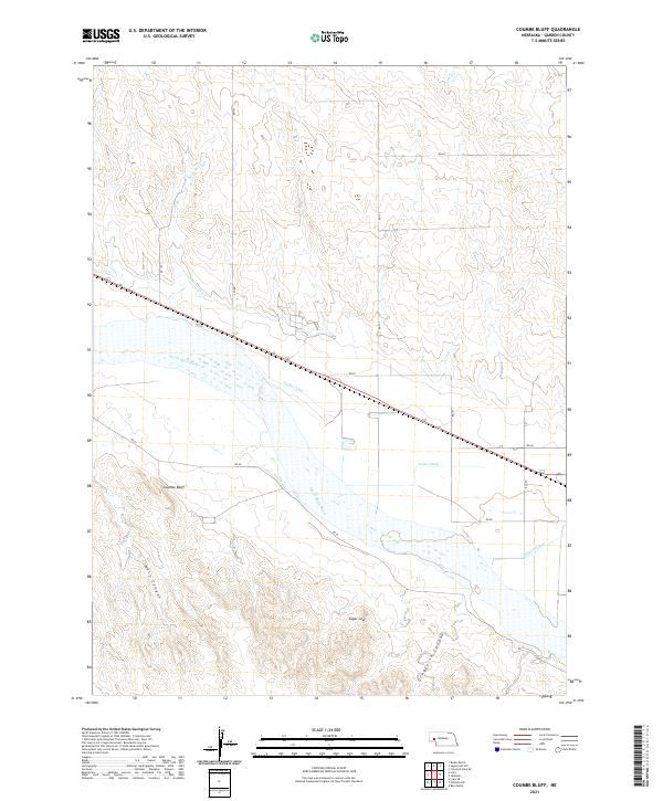 USGS Topographic Map – Coumbe Bluff