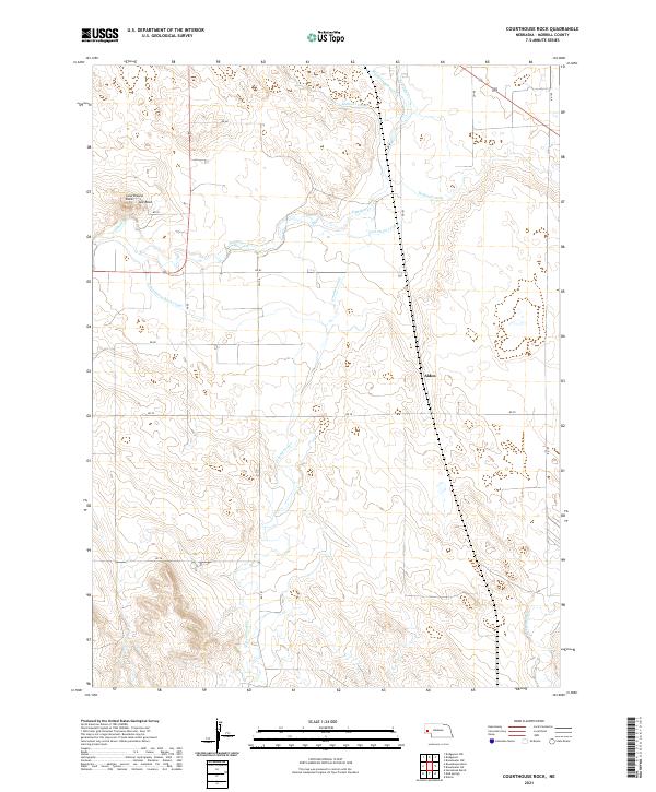 USGS Topographic Map – Courthouse Rock