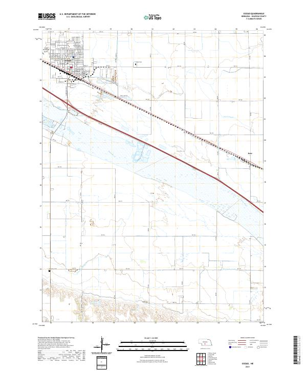 USGS Topographic Map – Cozad