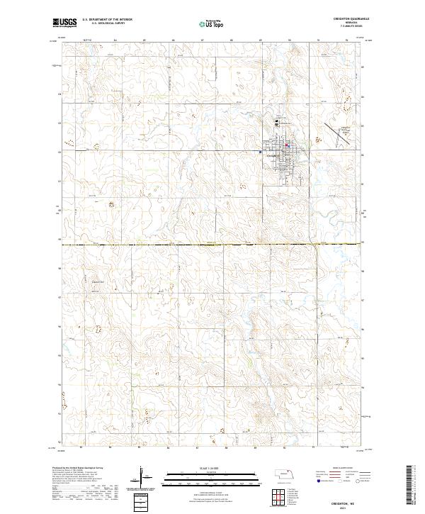 USGS Topographic Map – Creighton
