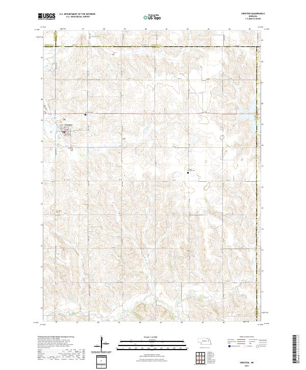 USGS Topographic Map – Creston