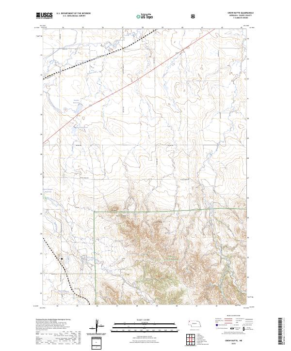 USGS Topographic Map – Crow Butte
