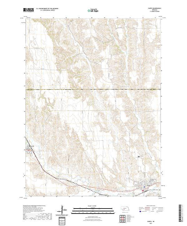 USGS Topographic Map – Curtis
