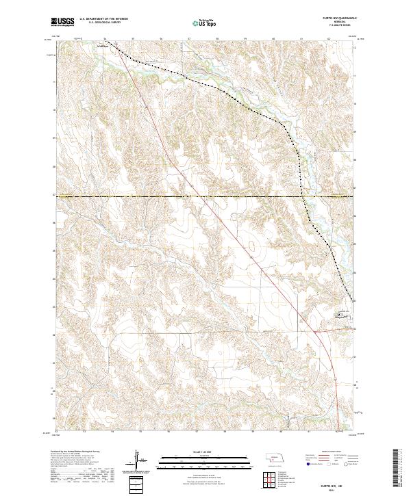 USGS Topographic Map – Curtis NW
