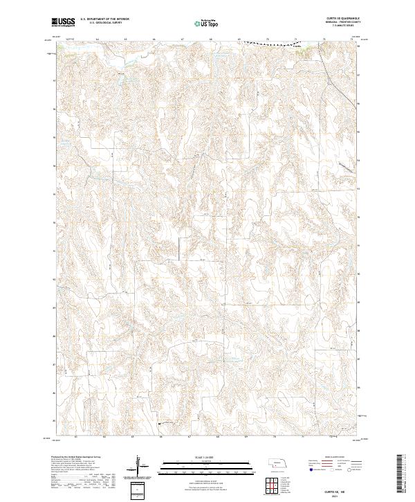 USGS Topographic Map – Curtis SE