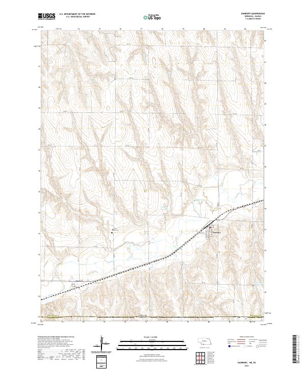 USGS Topographic Map – Danbury