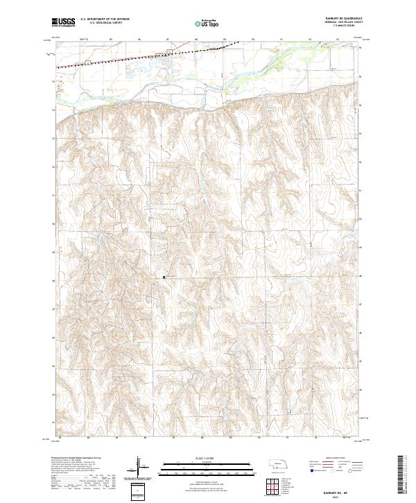 USGS Topographic Map – Danbury NE
