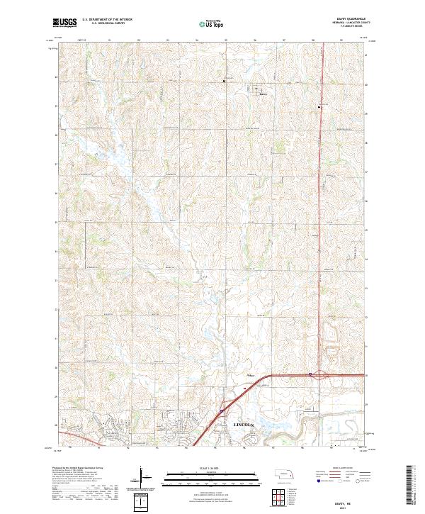 USGS Topographic Map – Davey
