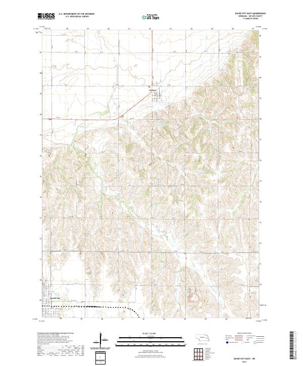 USGS Topographic Map – David City East