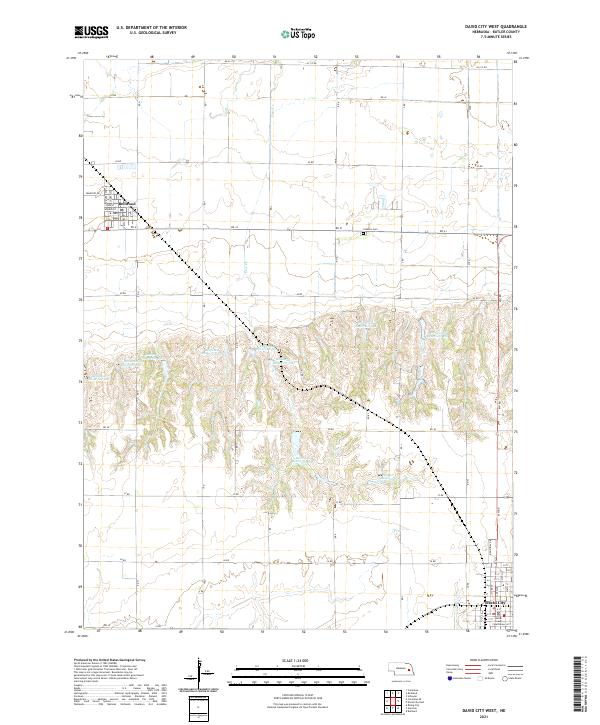 USGS Topographic Map – David City West