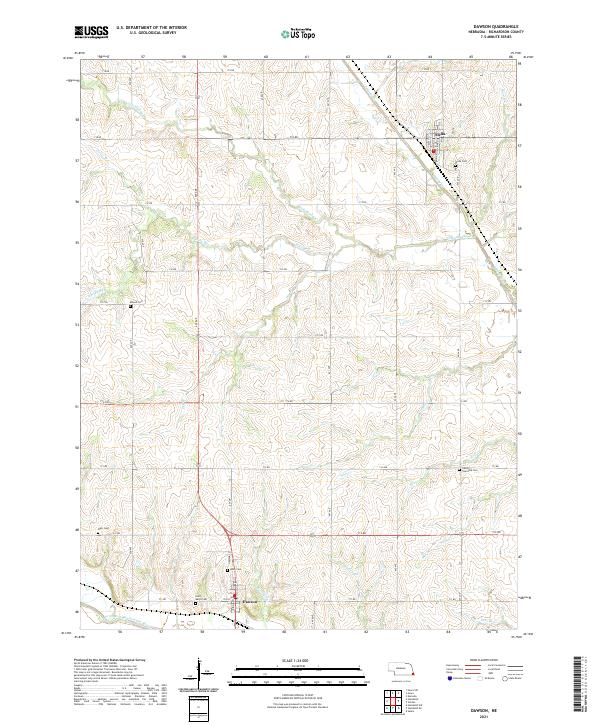 USGS Topographic Map – Dawson