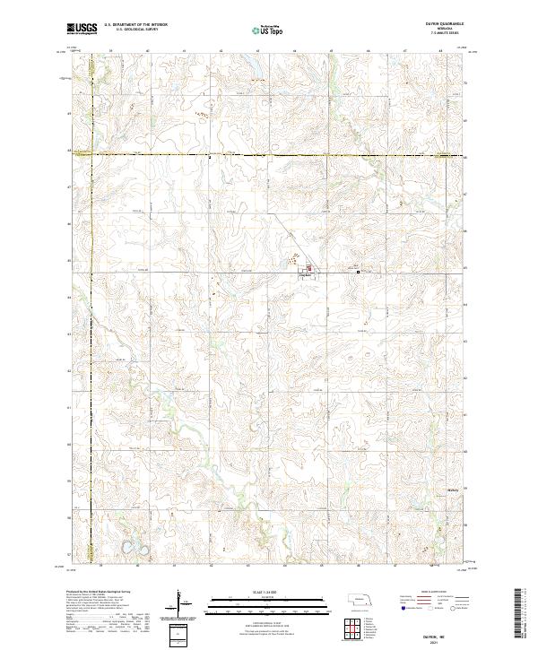 USGS Topographic Map – Daykin