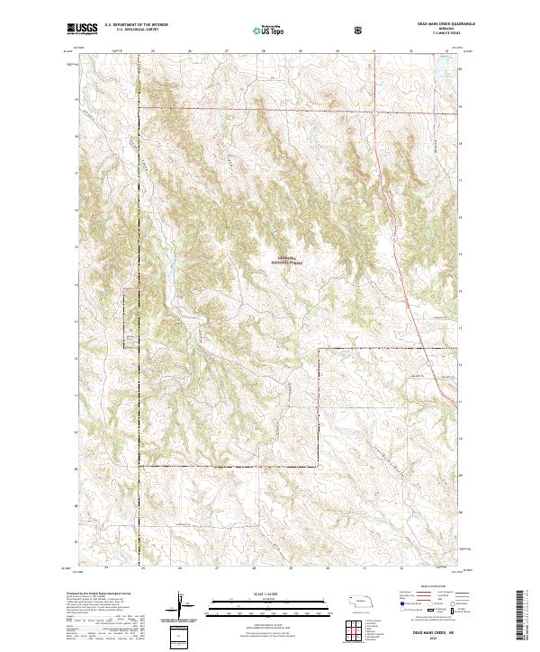 USGS Topographic Map – Dead Mans Creek