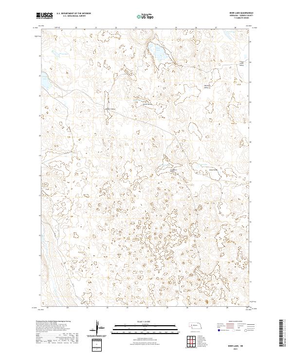 USGS Topographic Map – Deer Lake