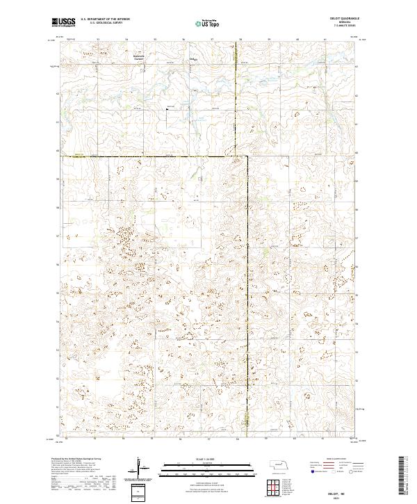 USGS Topographic Map – Deloit