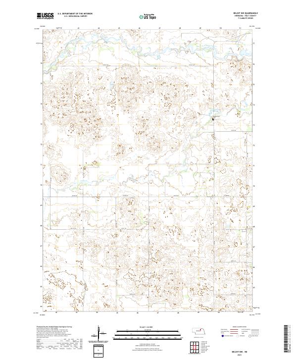 USGS Topographic Map – Deloit NW