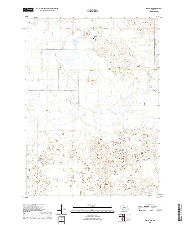 2021 Map of Deloit SW, 2021 Print