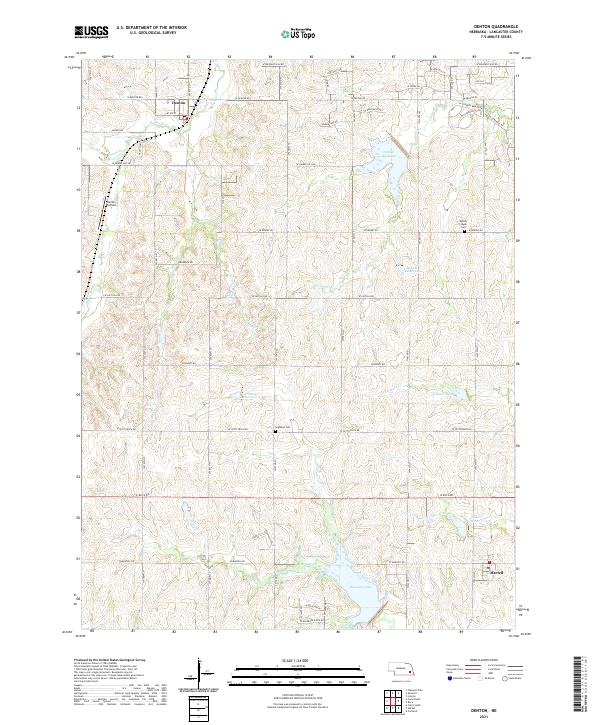 USGS Topographic Map – Denton
