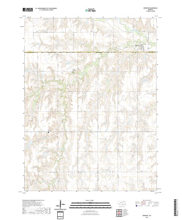 USGS Topographic Map – Deweese