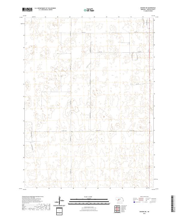 USGS Topographic Map – Dickens NE