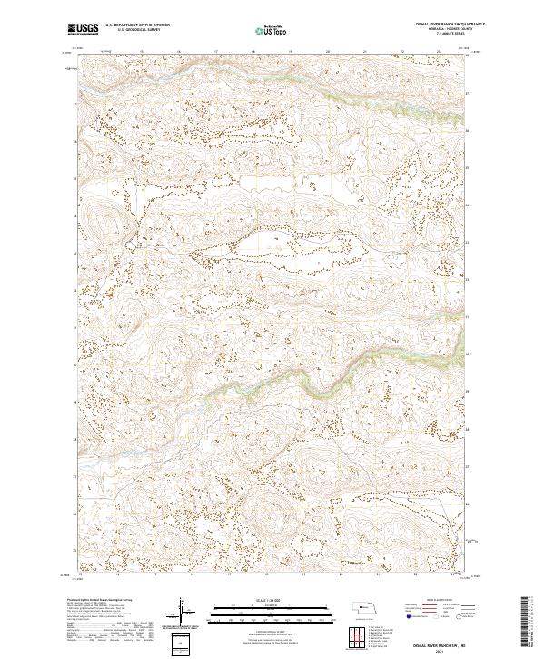 2021 Map of Dismal River Ranch SW, 2021 Print