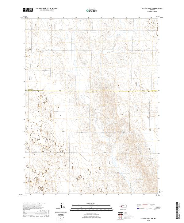 2021 Map of Dittons Creek NW, 2021 Print