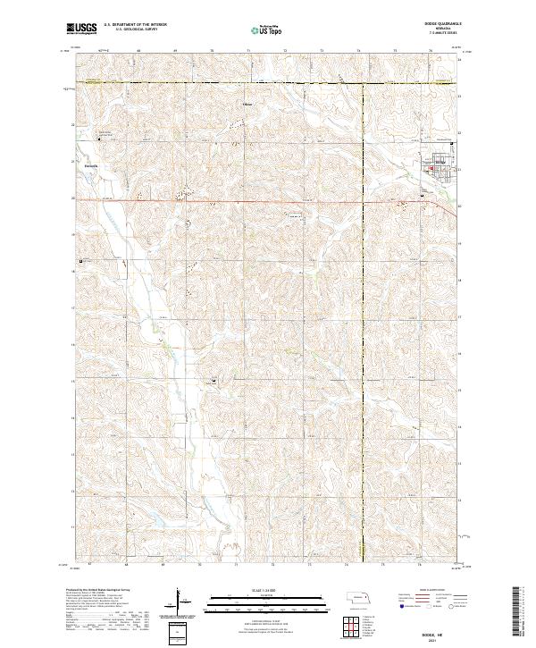 USGS Topographic Map – Dodge