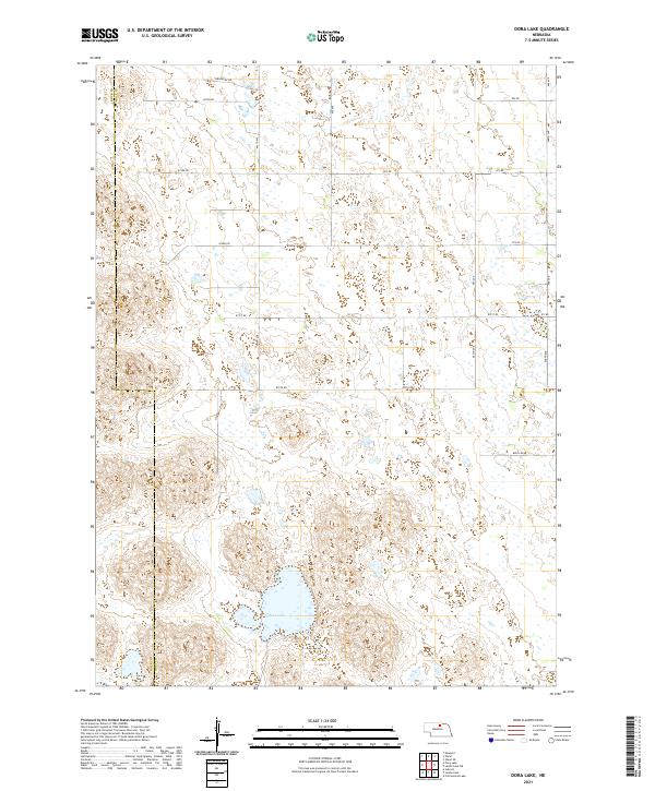 USGS Topographic Map – Dora Lake