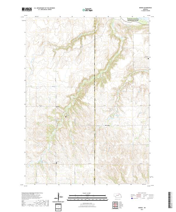 USGS Topographic Map – Dorsey