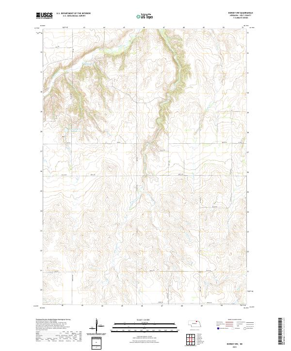 USGS Topographic Map – Dorsey NW