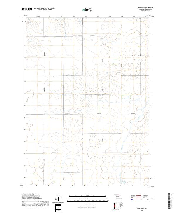 USGS Topographic Map – Dorsey SW