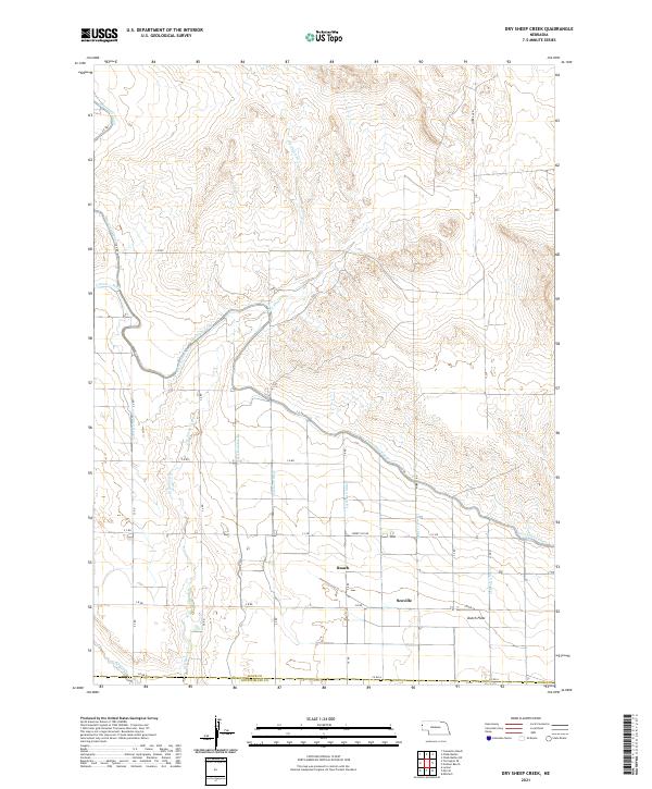 USGS Topographic Map – Dry Sheep Creek