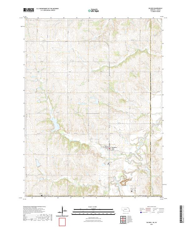 USGS Topographic Map – Du Bois