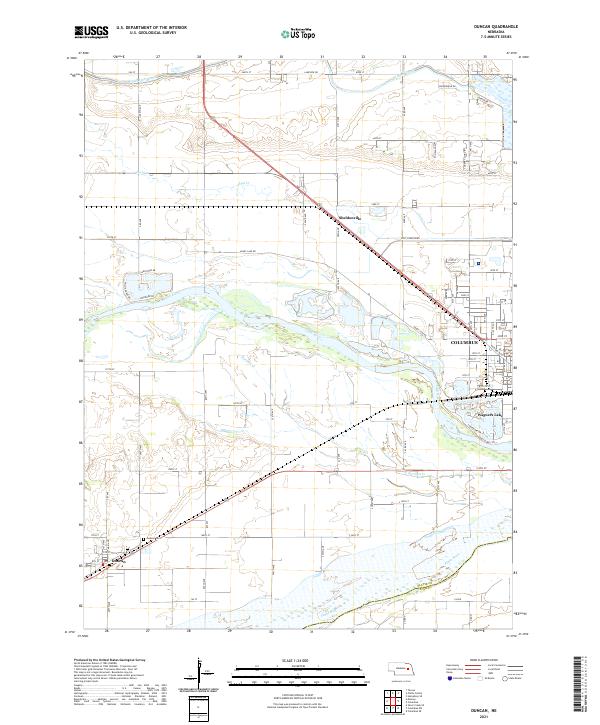 USGS Topographic Map – Duncan