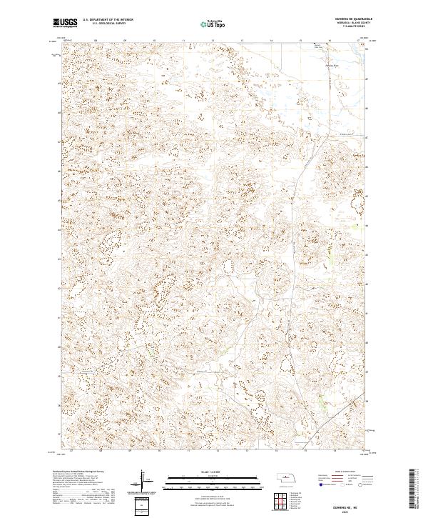 USGS Topographic Map – Dunning NE
