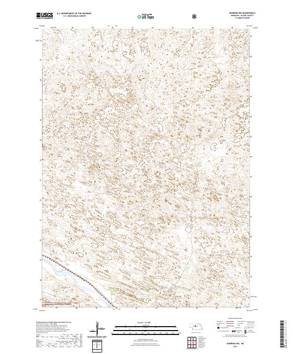 2021 Map of Dunning NW, 2021 Print