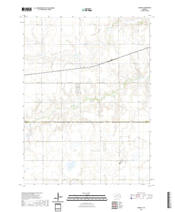USGS Topographic Map – Durant